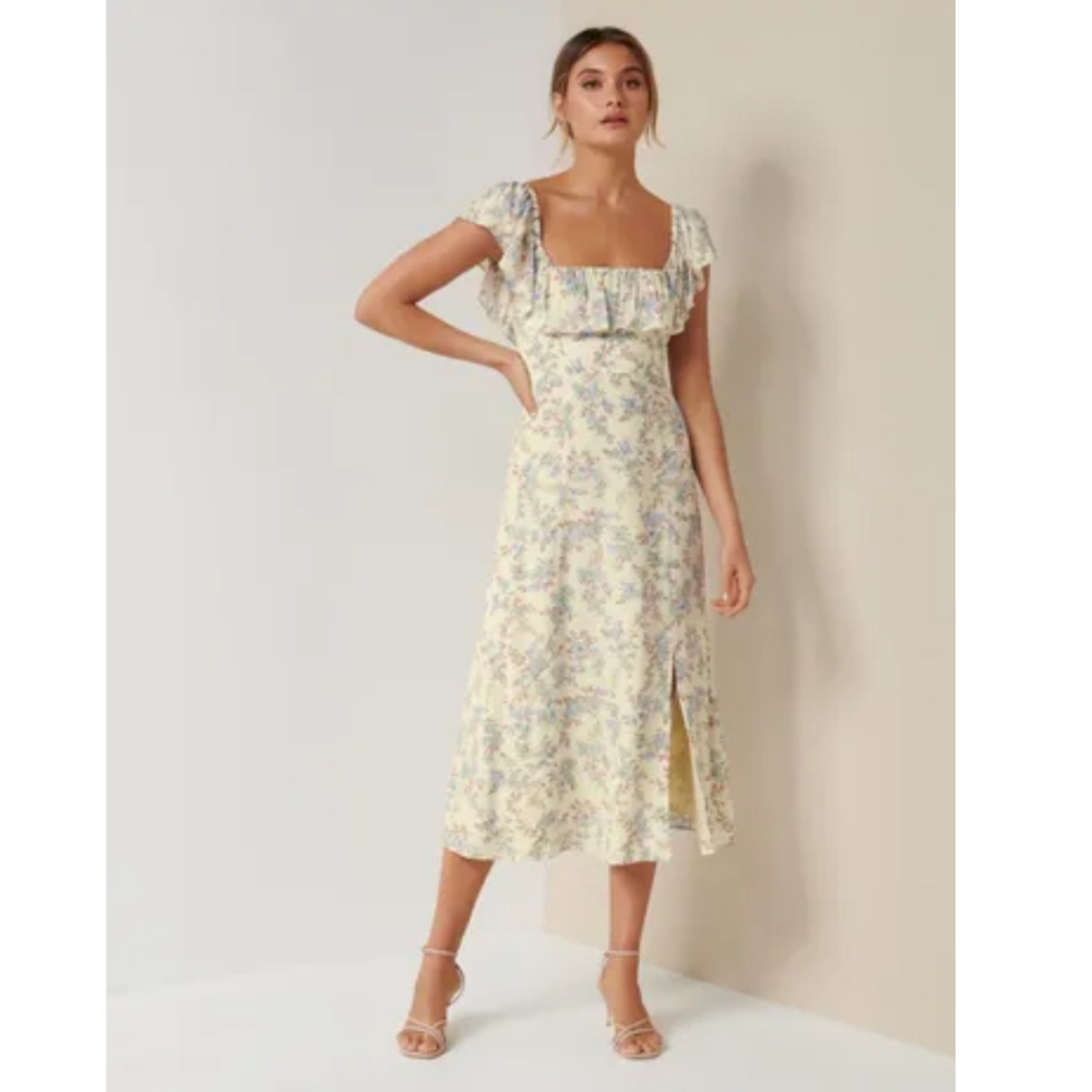 EverNew Ditsy Floral Midi Dress
